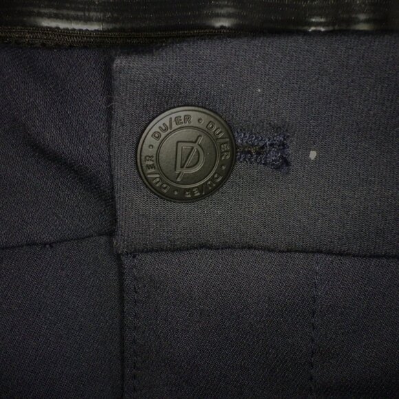 Du/er Duer Men's Slacks Dress Pant Navy Blue 32x32 Blue Straight Leg Casual NWOT - Picture 4 of 13